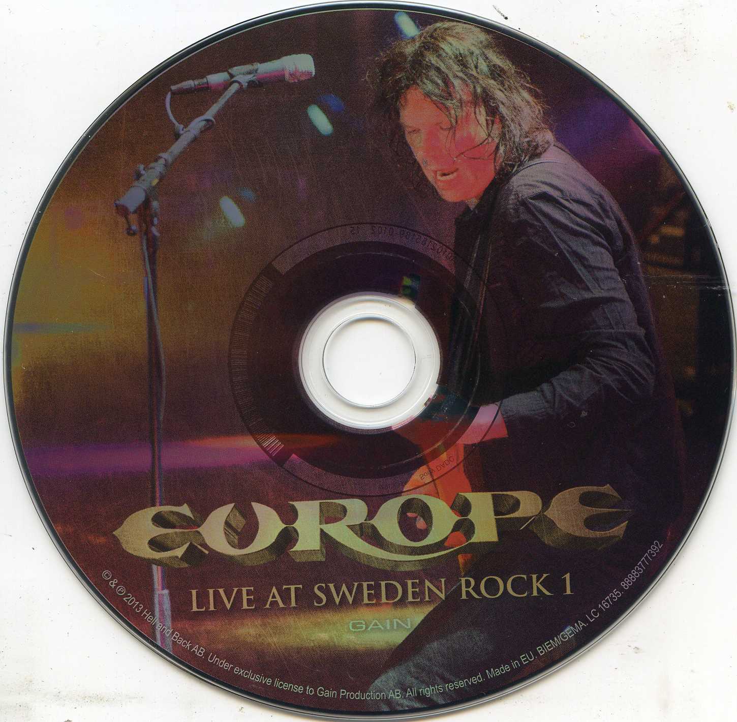 Europe  Live at Sweden Rock; 30th Anniversary : CD1